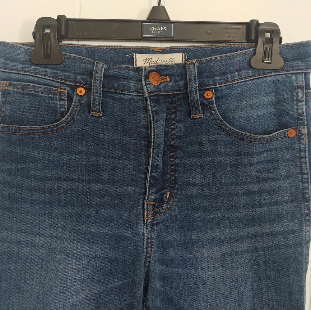 Madewell Women's 10 Inch High Rise Skinny Stretch Denim Jeans Size 27 - Picture 2 of 7